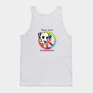 Peace, Love & Dalmatians Tank Top